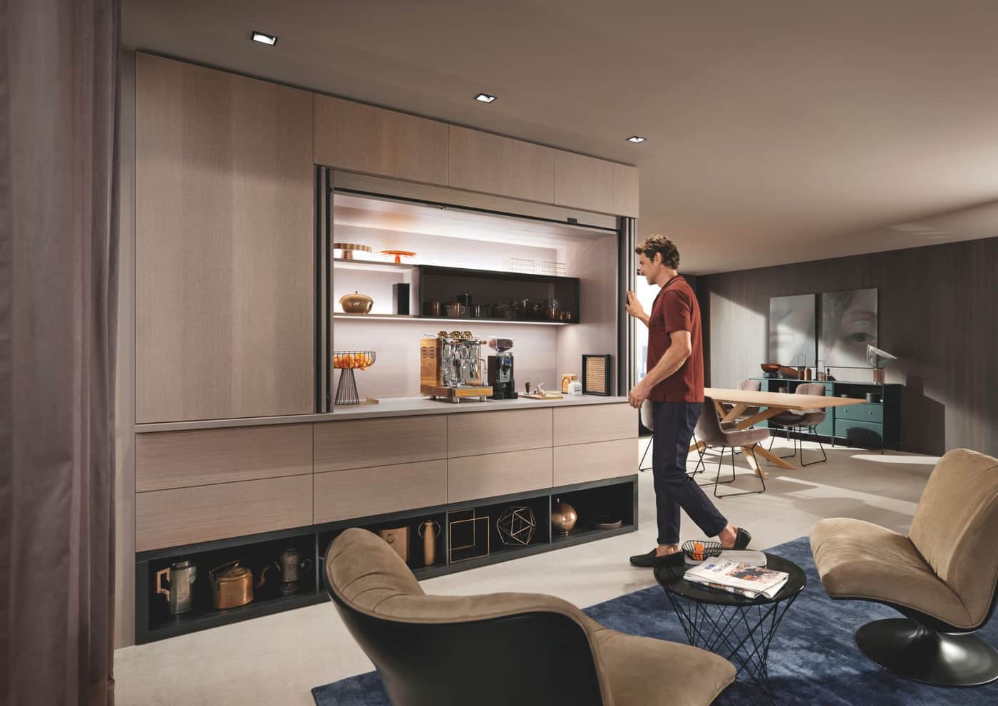 Blum fait évoluer son système Pocket Revego pour des espaces toujours plus modulables