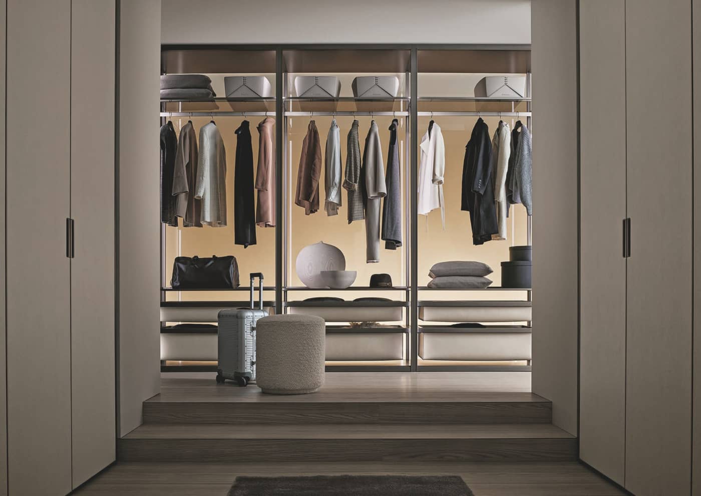 Le dressing modulable selon Rimadesio
