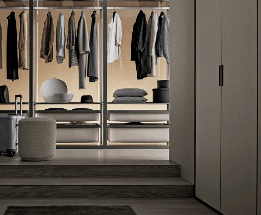 Le dressing modulable selon Rimadesio